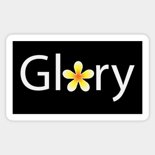 Glory creative typography design Sticker